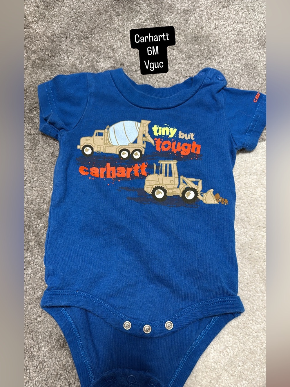 Carhartt Royal Blue Construction Graphic Bodysuit
